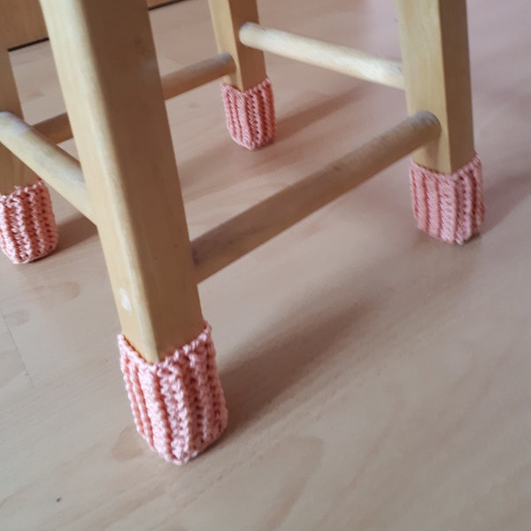 Stuhlsocken 4 er Set Deko gehäkelt