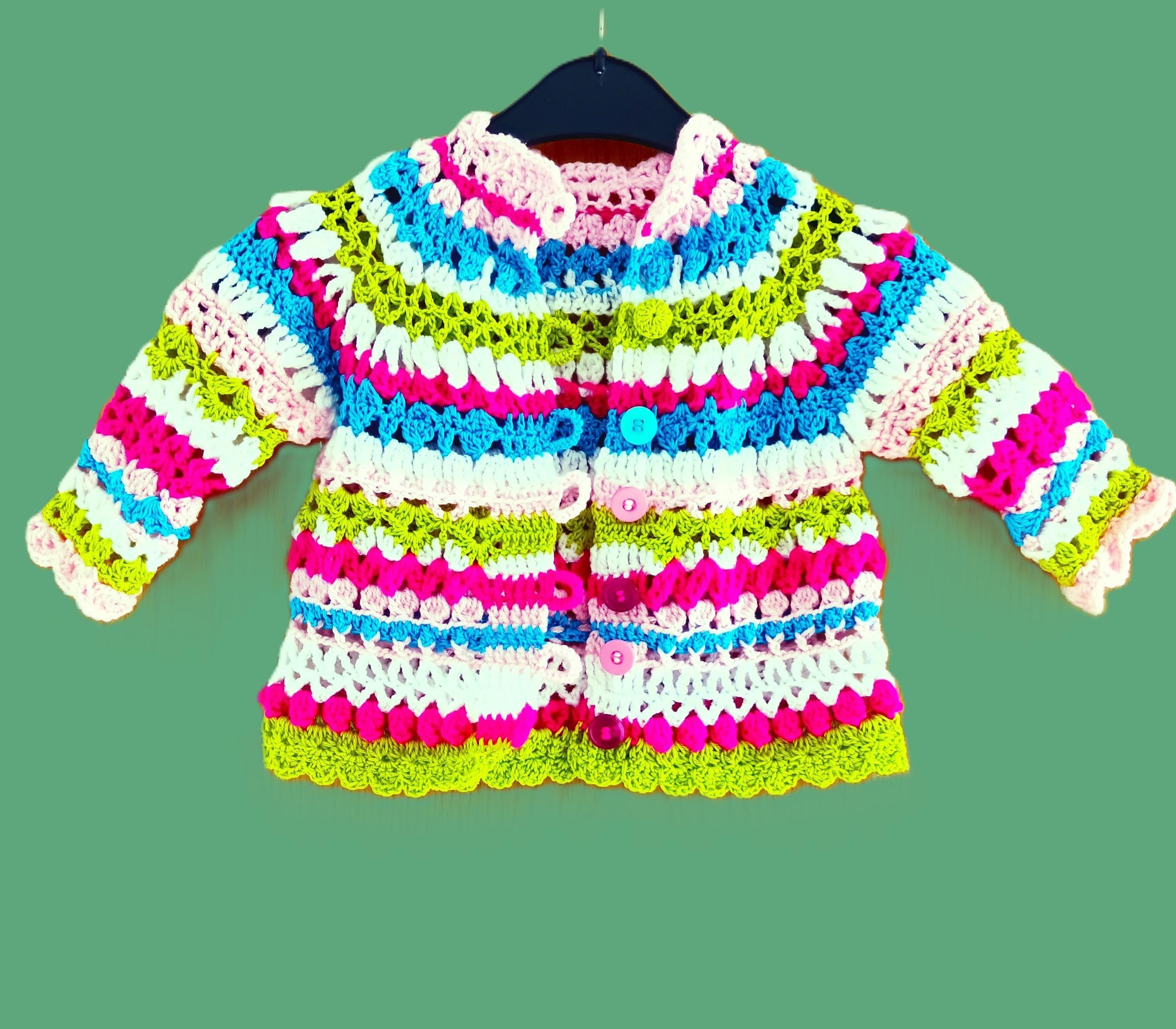 Anleitung Größe 56 Selbstgestrickte Babyjacke Handgestrickte