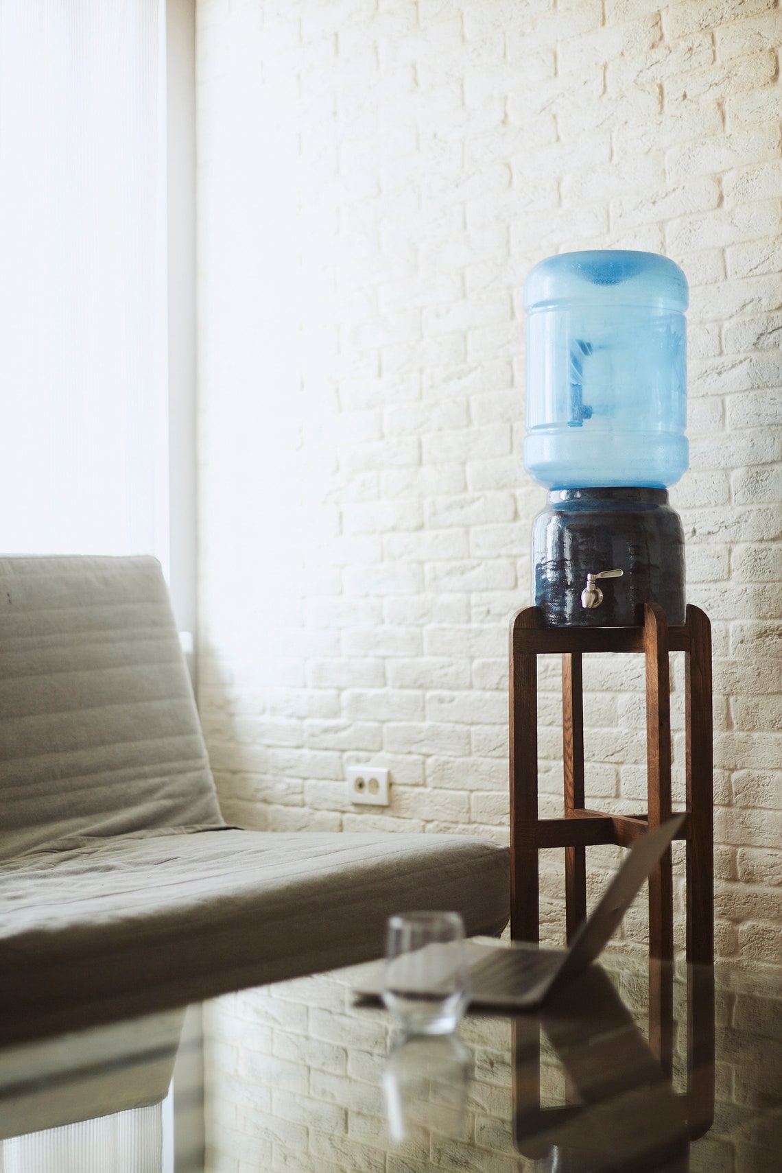 Ceramic water dispenser 5 gallon carboy holder lemonade jar Etsy