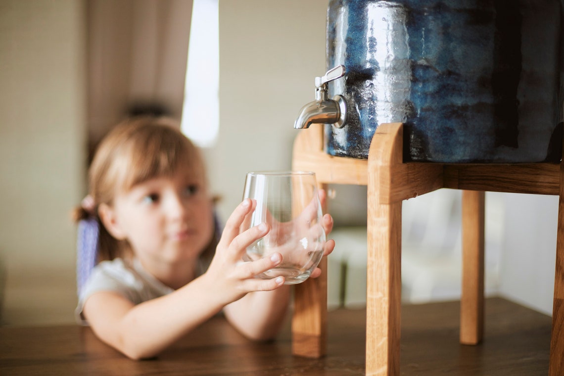 Ceramic water dispenser 5 gallon carboy holder lemonade jar Etsy