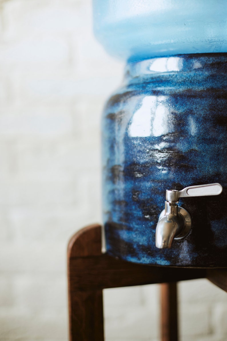 Ceramic water dispenser 5 gallon carboy holder lemonade jar Etsy