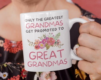 Nouveau cadeau d’arrière-grand-mère pour une arrière-grand-mère à | Une mignonne tasse bientôt grande-mère | Amusement pour l’arrière-grand-mère ou l’arrière-grand-mère révéler