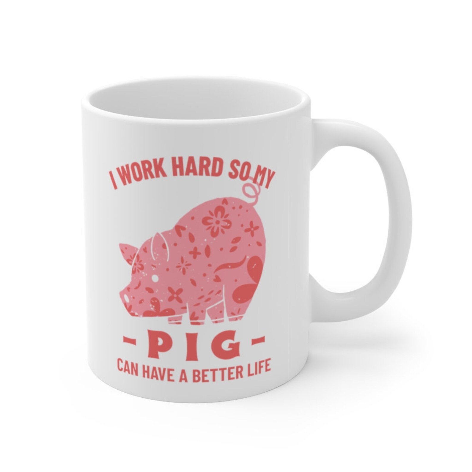 Funny Pig Mug B038 Pig coffee Mug pig Lover Gift Cute Etsy