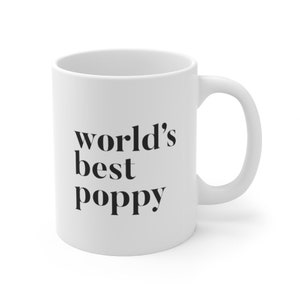 Meilleure tasse à café au pavot au monde Idée cadeau danniversaire poppy pour Poppy Nouveau mug de coquelicot Une tasse de coquelicot minimale pour le meilleur coquelicot de tous les temps image 9