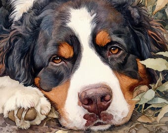 Custom Watercolor Pet Portrait, Dog Portrait From Photo, Hand Painted Pet Portrait, Pet Painting, Custom dog portrait, Christmas Pet Gift