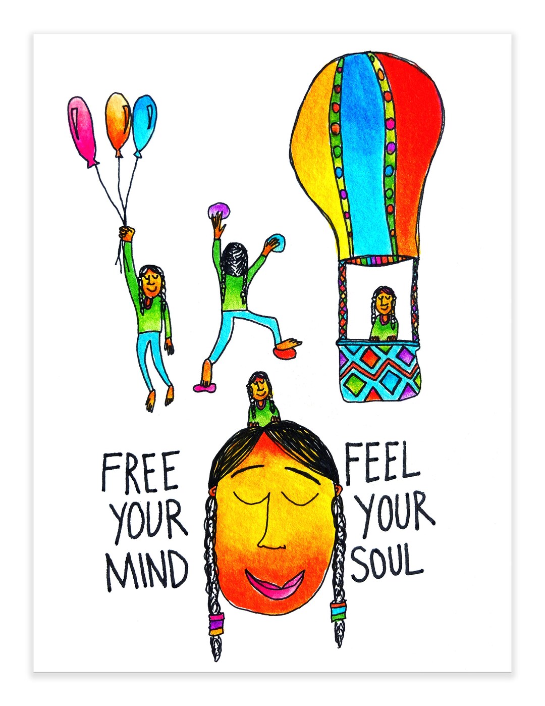 Motivational Poster for Kids, Inspirational Wall Art With Powerful