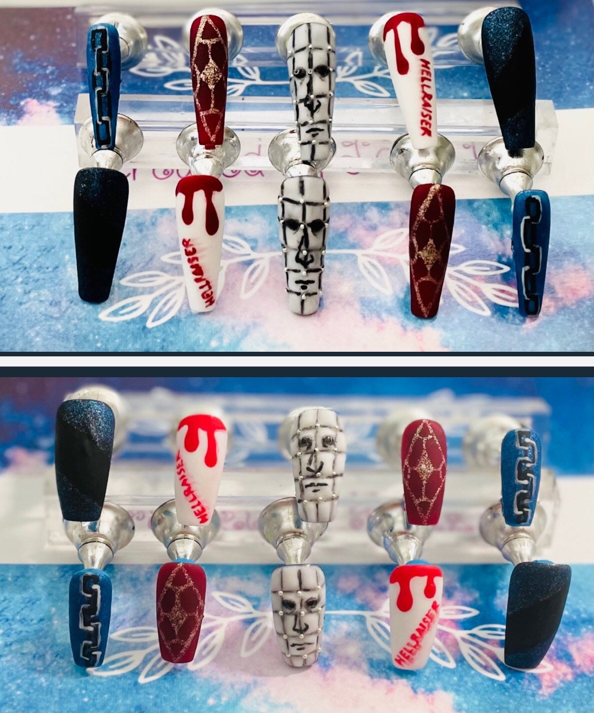 Hellraiser Nail Art Press on Nails Halloween Fake Nails - Etsy