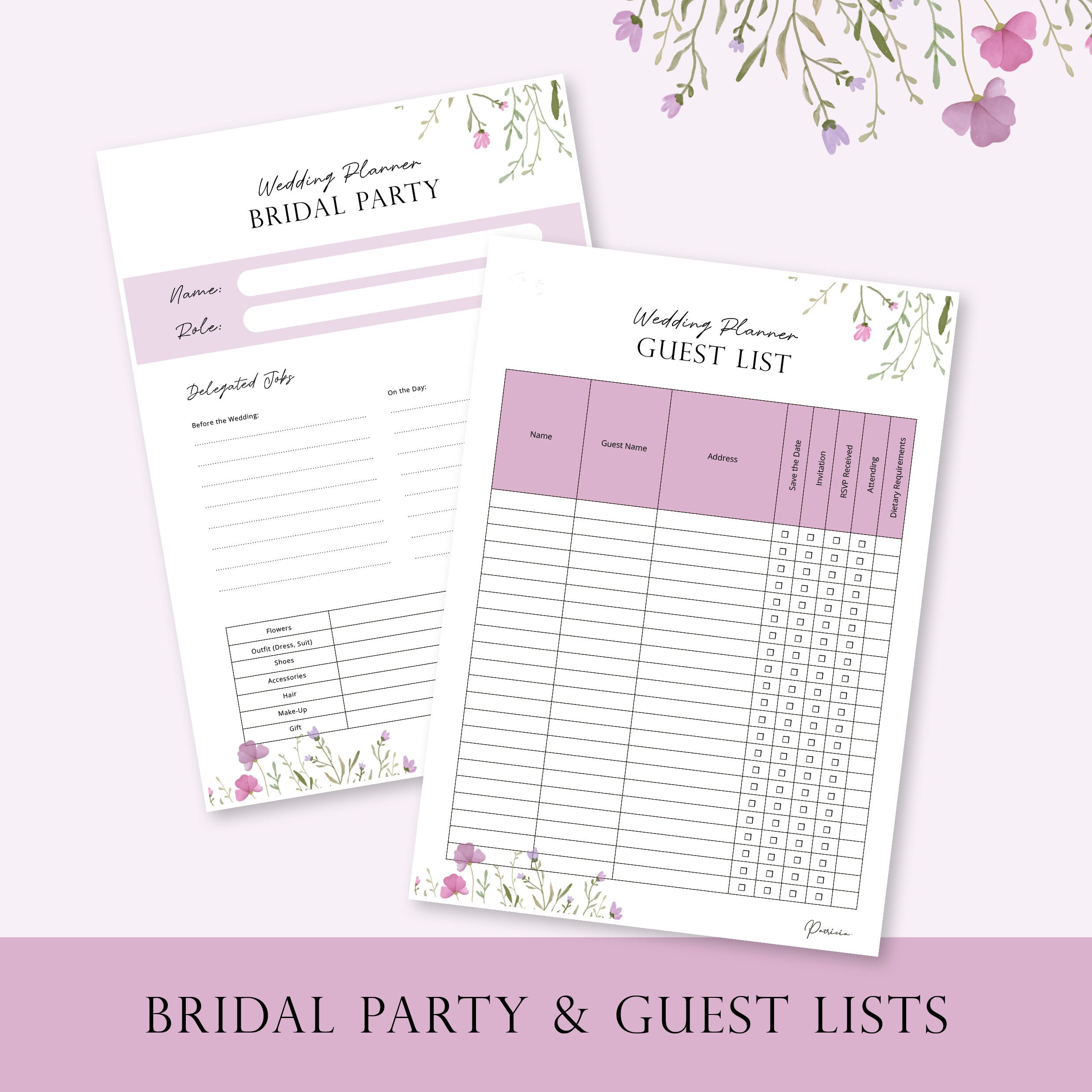Wedding Planner Printable Printable Wedding Template Pages Wedding Plan ...