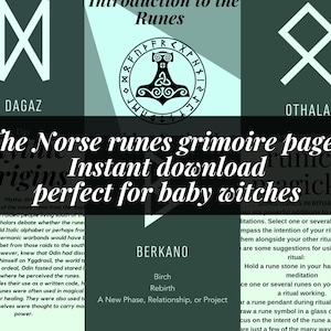 Introduction to the Runes Digital Download , Elder Futhark, Runes ...