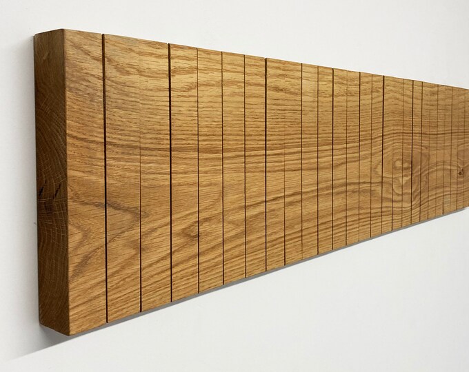 Coat and Bag Rack. Solid Oak Wall Mounted 14 Flip/piano Style Etsy UK