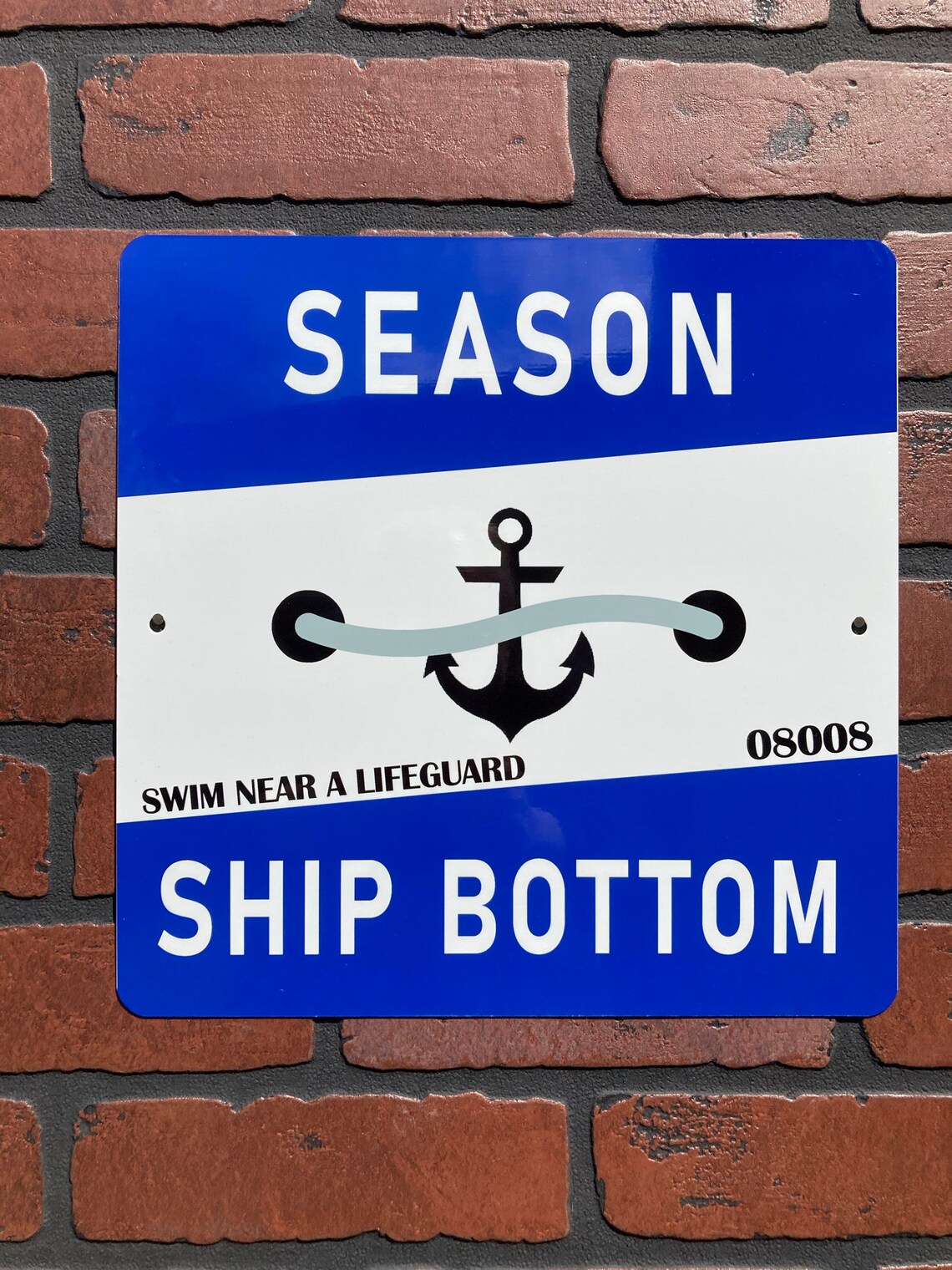 LBI Beach Badge Ship Bottom Etsy