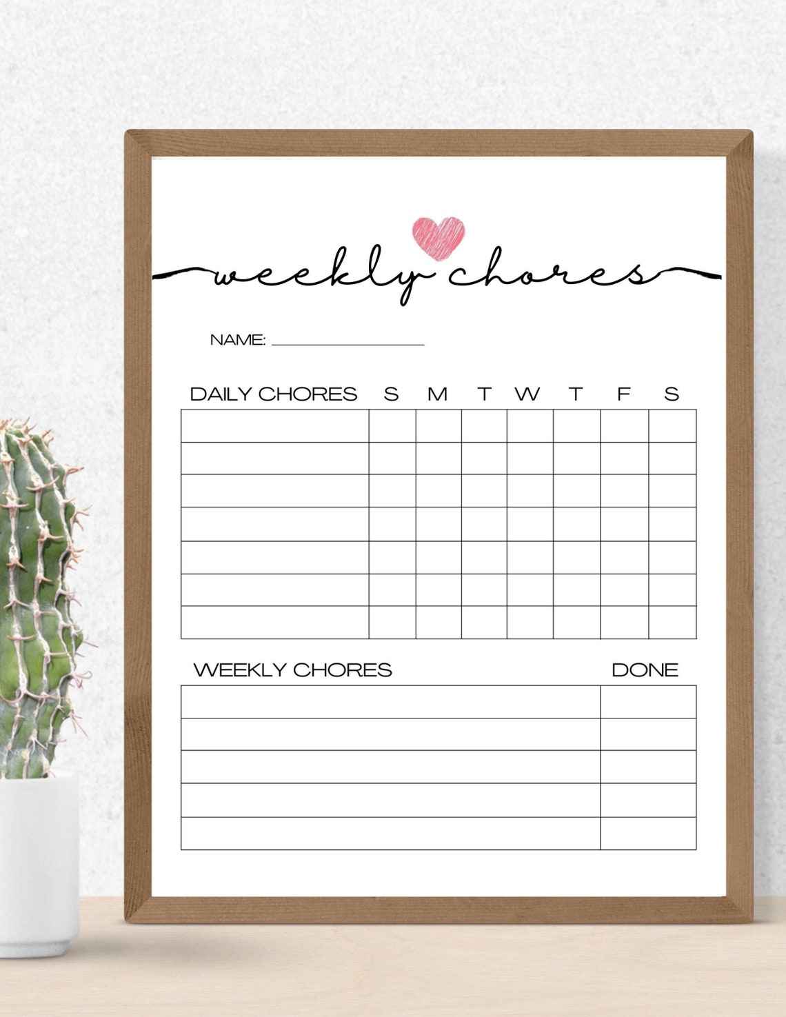 Daily Responsibilities Chore Chart, Printable Daily Routine, Kids Daily ...