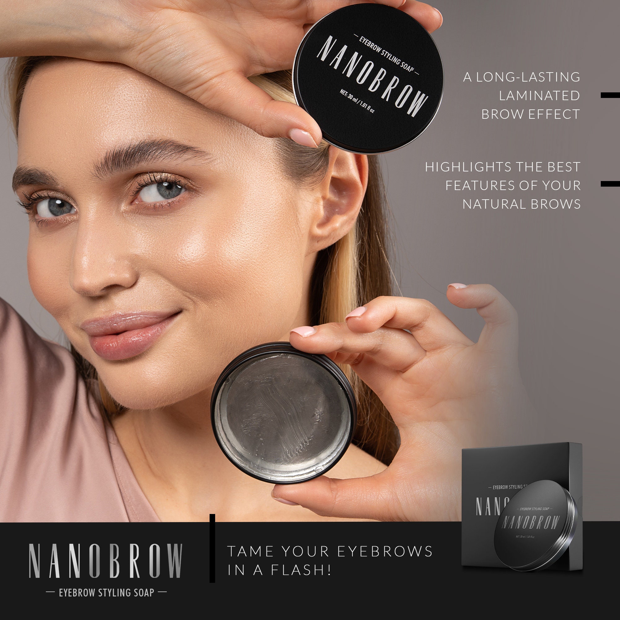 Nanobrow Eyebrow Styling Soap Soap for Brow Styling Brow - Etsy Finland