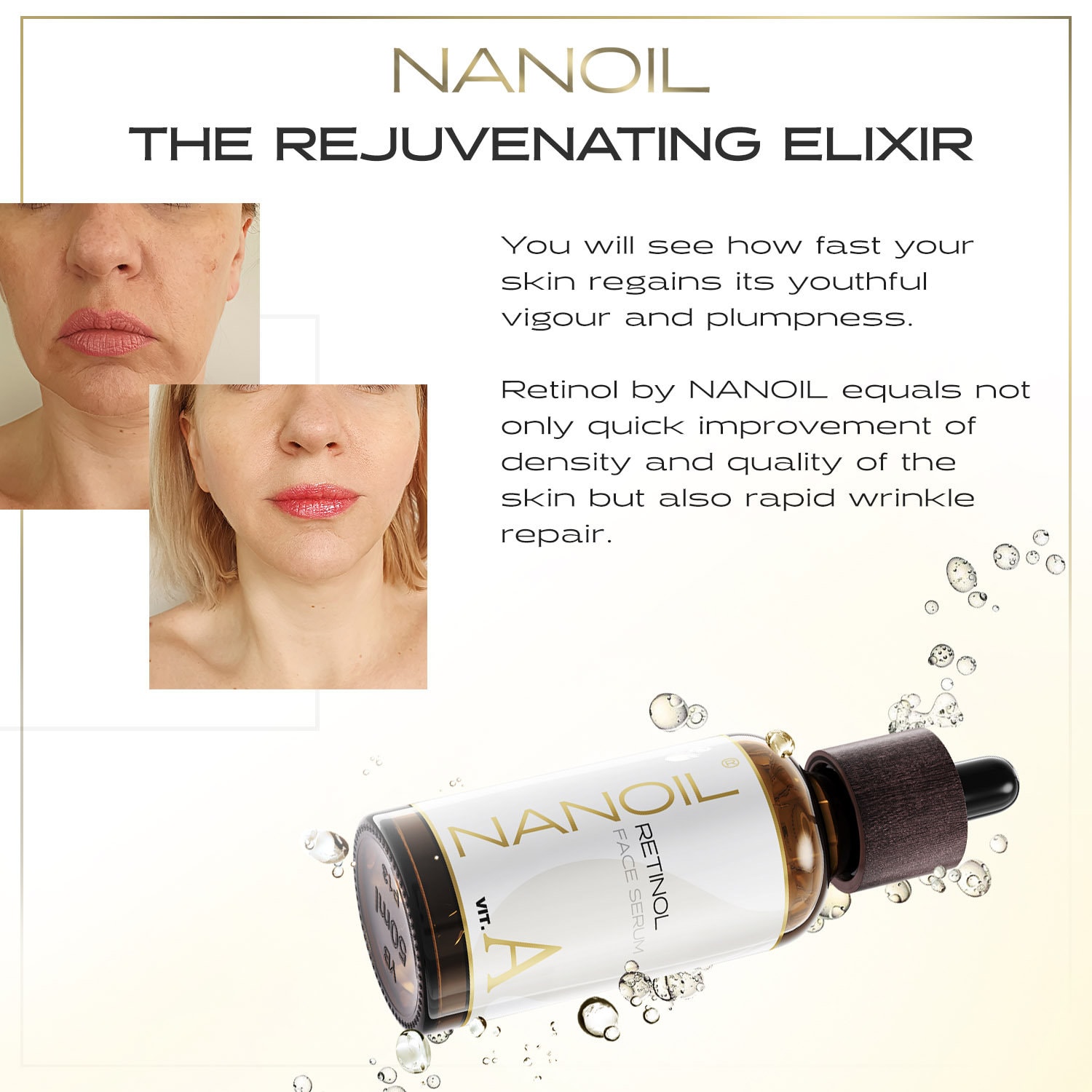 Nanoil Retinol Face Serum Smoothing Rejuvenating FaceLift Etsy