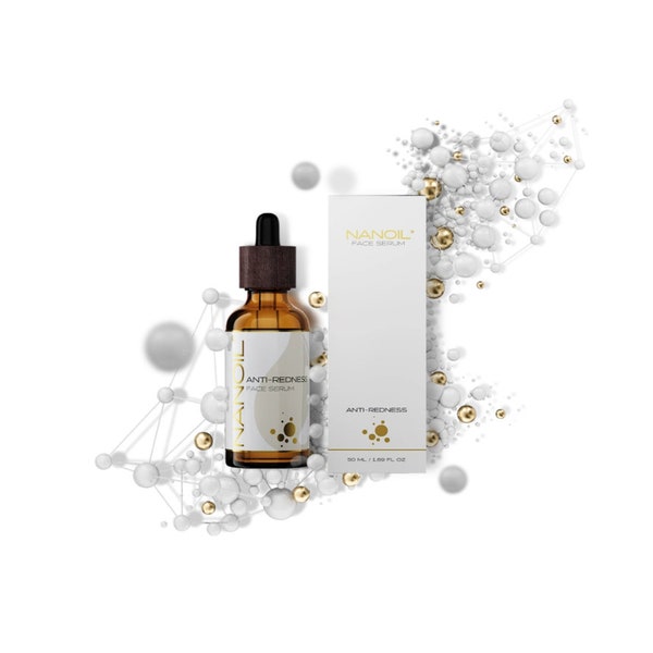 Sérum pour le Visage Anti-Rougeurs Nanoil Anti-Redness Face Serum 50ml - Atténuation des Rougeurs, Effet Apaisant et Calmant