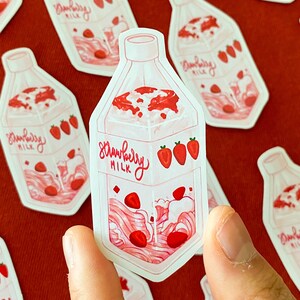 Strawberry Milk Stickers