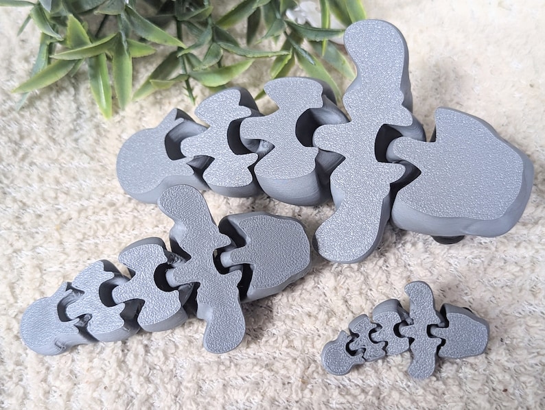 Manatee fidget toy, desk pet mini 3d animal, manatee gifts for women, Easter basket stuffers for teens, grad gift for daughter, flexi animal image 7