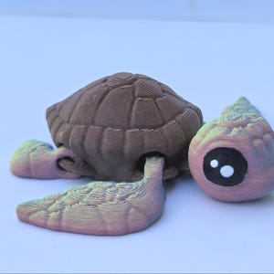 3d printed sea turtle figurine, bookshelf decor for teen, easter gift basket stuffer, office desk accessory for women, pick me up gift for