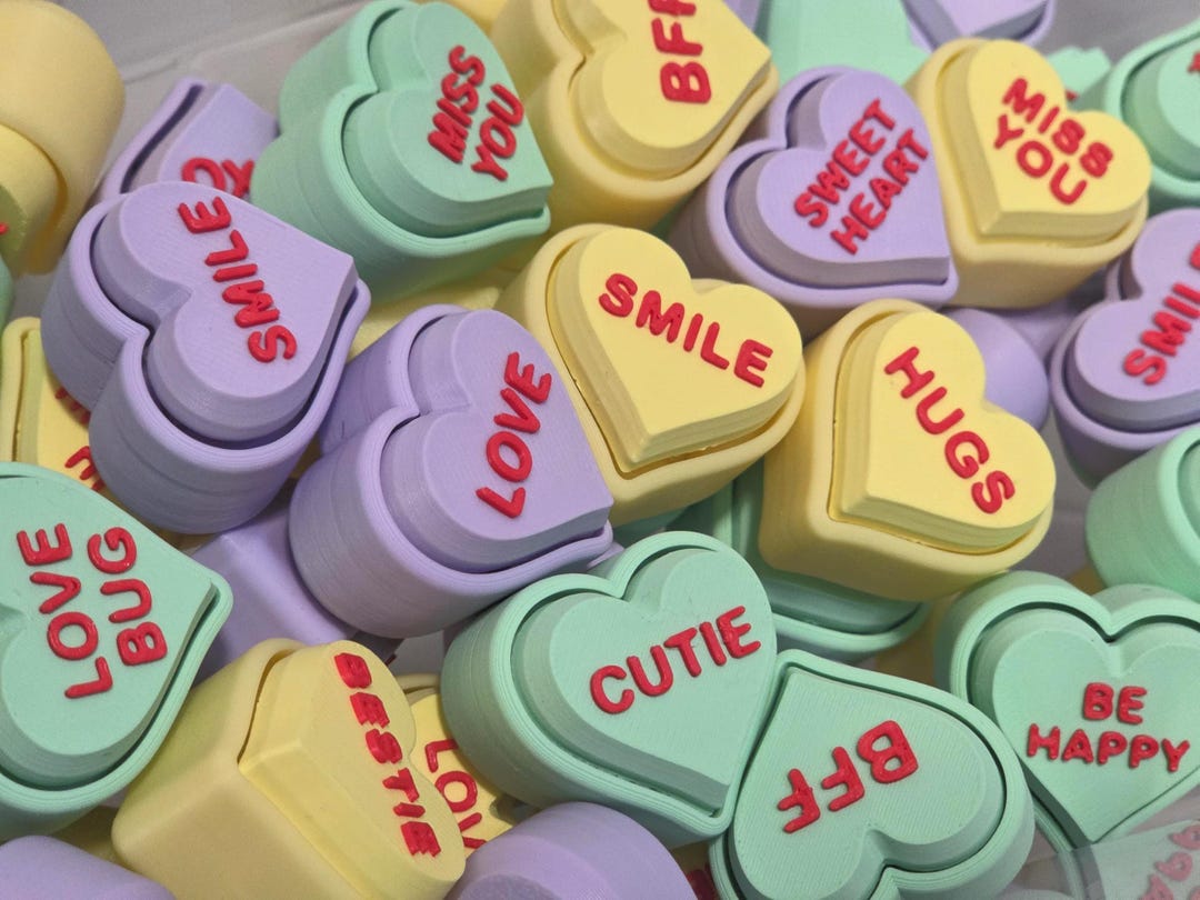 Heart Clicker Fidget, 3d Printed Keyboard Clicker, Office Desk ...