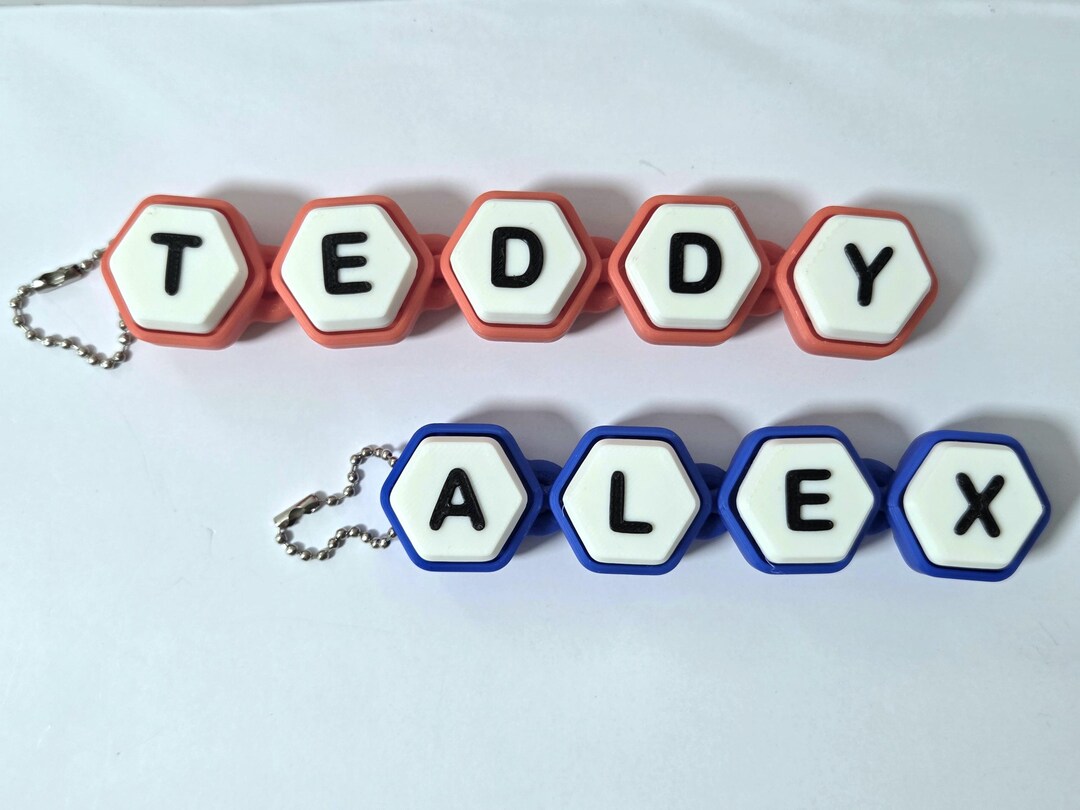 Custom Click Name Custom Name Clicker, 3d Printed Keyboard Clicker, Custom Bag Charm for ...