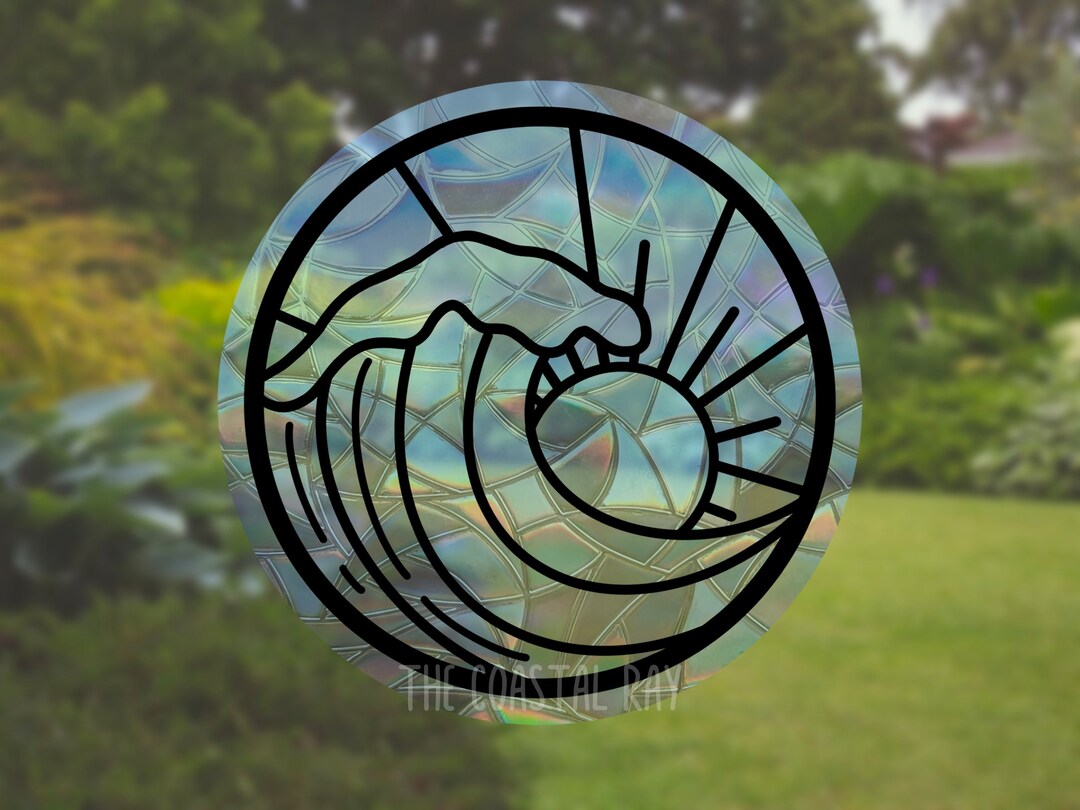 Ocean Wave Suncatcher Sticker Surf Decor for Girls Surfing Etsy