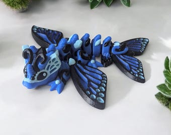 Monarch Butterfly dragon fidget, desk buddy, mini 3d animal, dragon gifts for women, garden decor for office, Easter basket stuffer for teen