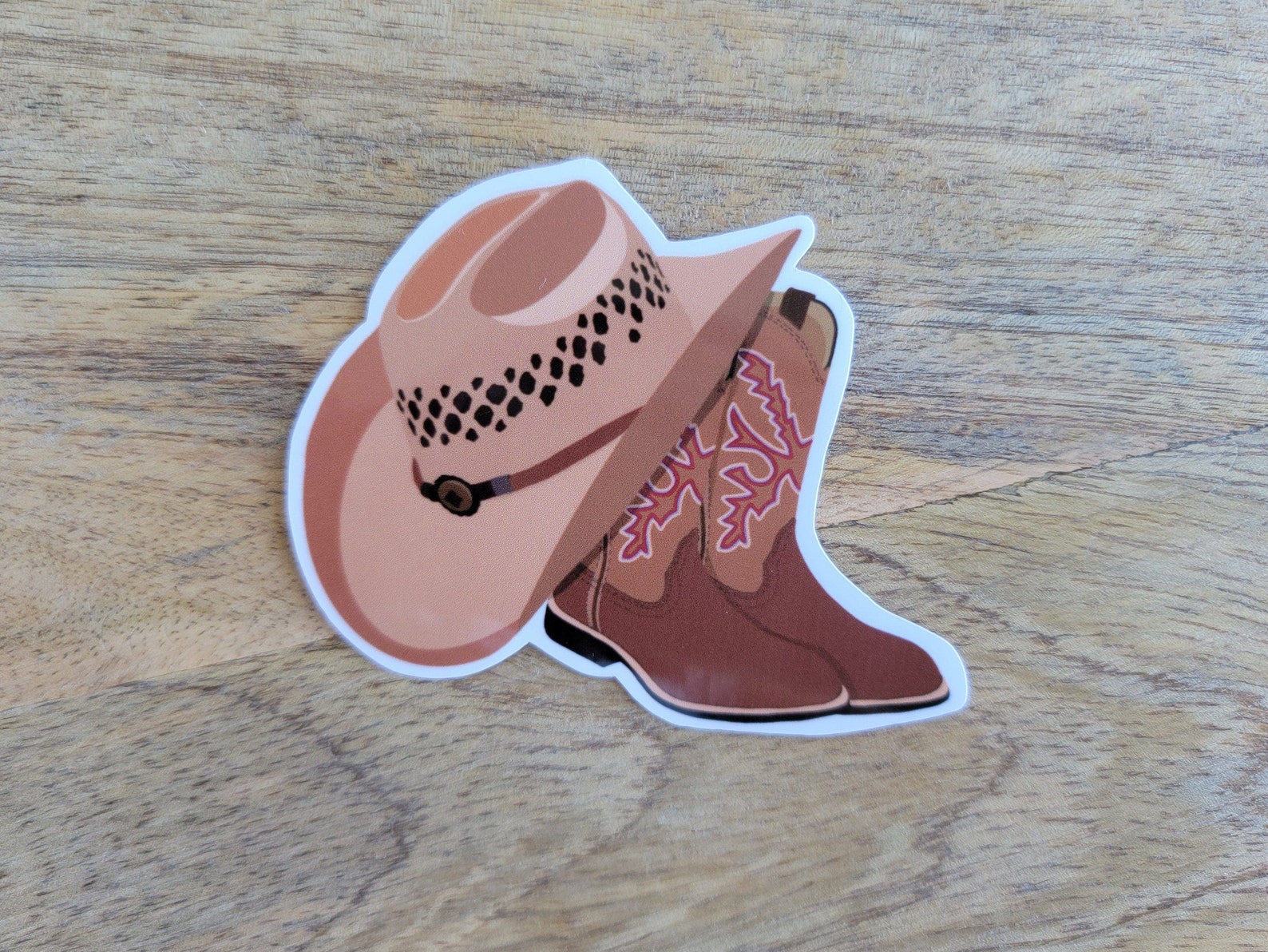 Cowboy sticker cowboy hat sticker cowboy boots sticker Etsy