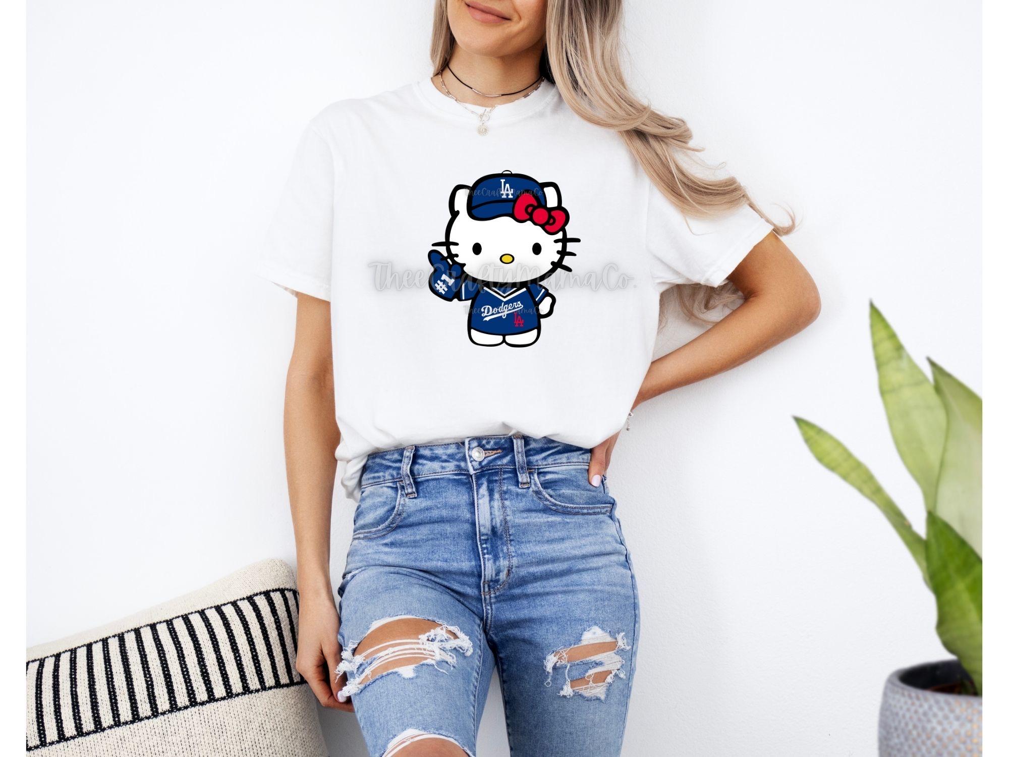 La Dodgers Tshirts Kitty - Etsy