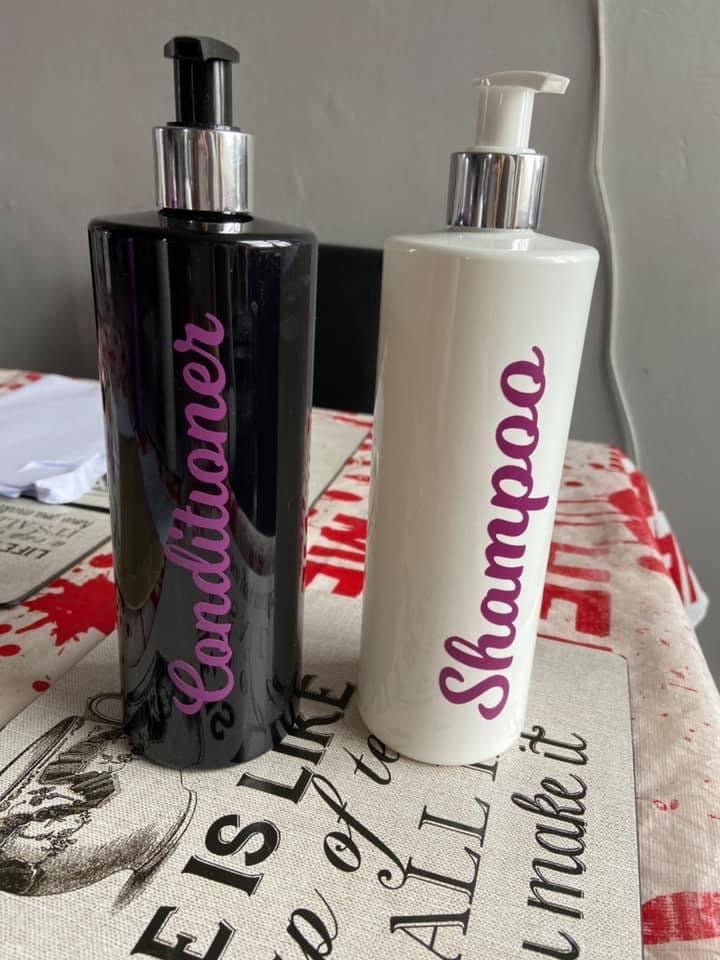 Personalised bathroom bottles Etsy