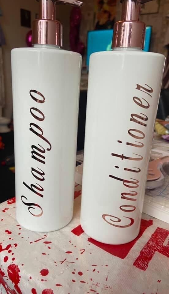 Personalised bathroom bottles Etsy