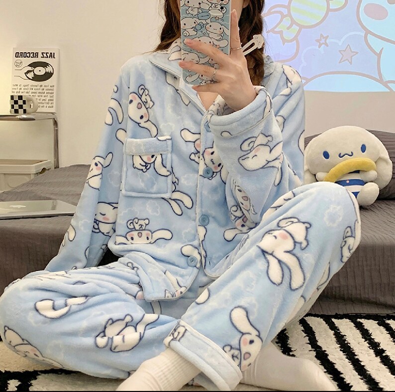 Cinnamoroll Pajama Pants Shirt Set Etsy