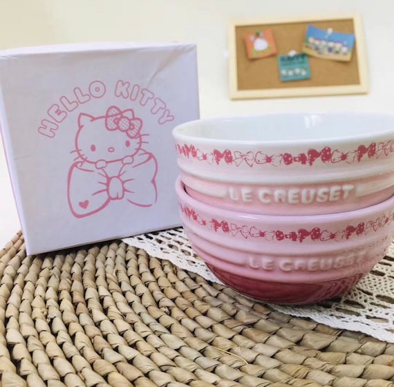 Le Creuset Hello Kitty Bowl Set Etsy Australia