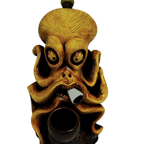 High Octopus Handmade Smoking Hand Pipe / Pipe / Smoke / Handcraft Active