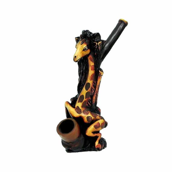 giraffe(ジラフ) 「SMOKEタイ(パイプ)」 Giraffe Handmade Smoking Hand Pipe / Pipe / Smoke / Handcraft - Etsy