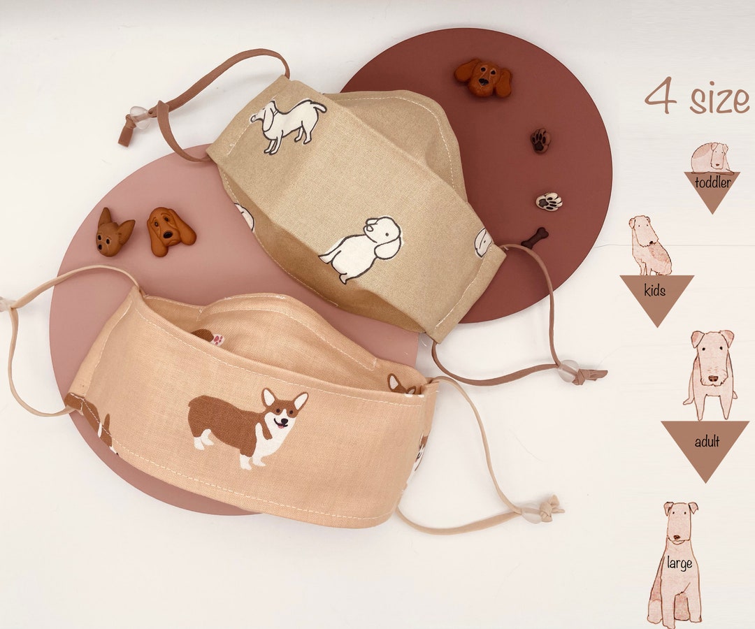 MORNINGEVA Reusable 3D Face Mask Dog Pattern Etsy