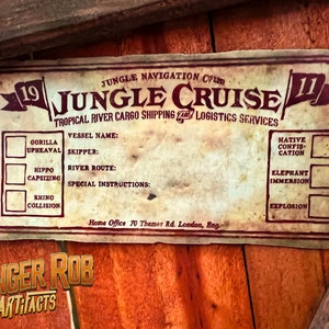 Cargo - Shipping - Jungle - Insurance - Cruise - Label - Adventureland - Tiki