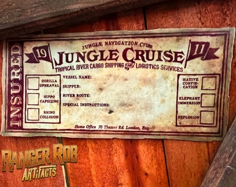 Cargo - Shipping - Jungle - Insurance - Cruise - Label - Adventureland - Tiki