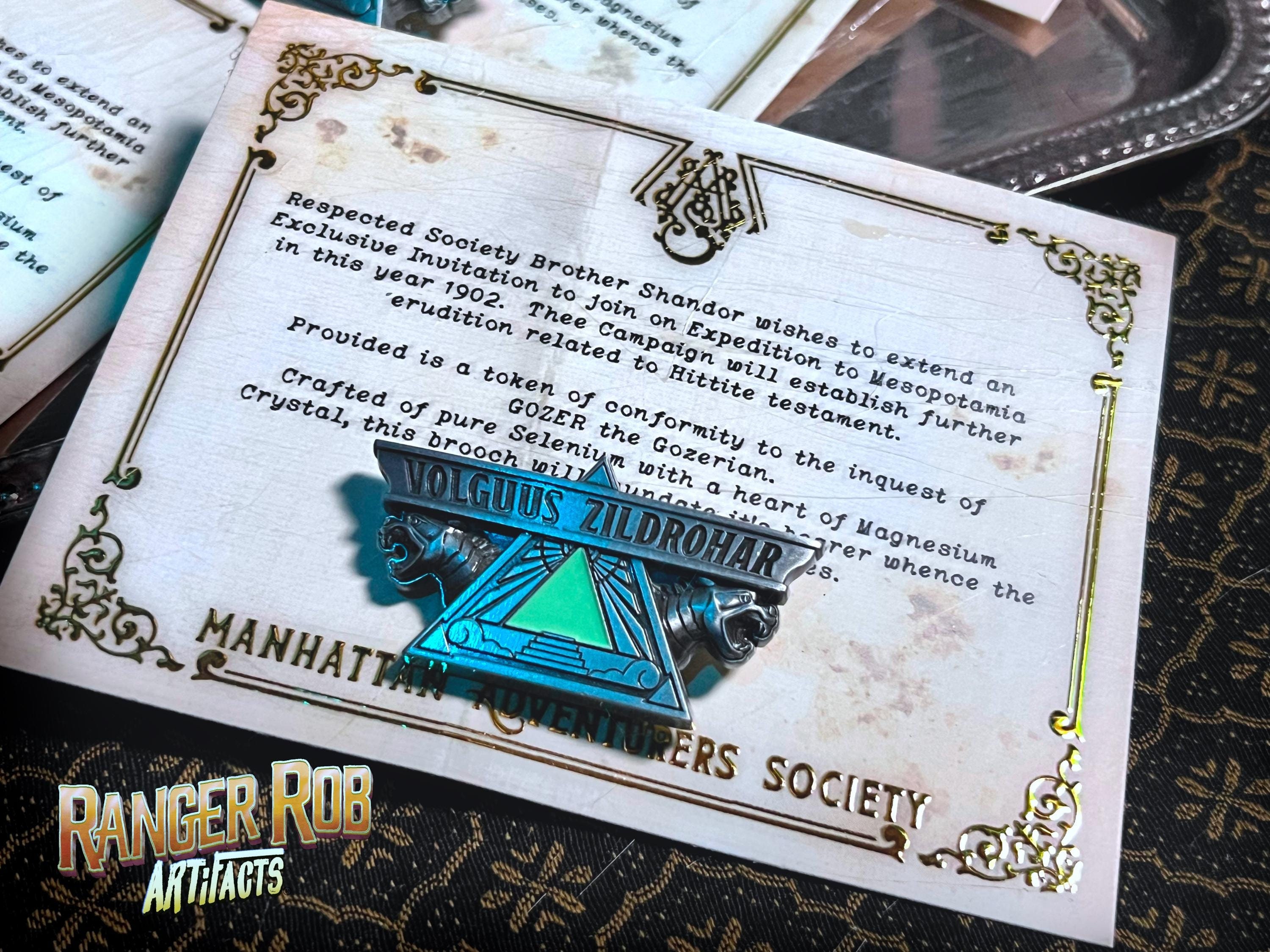 Volguus Zildrohar - Gozer - Brooch - Zuul - Vinz Clortho - Ghostbusters - Adventurers Society