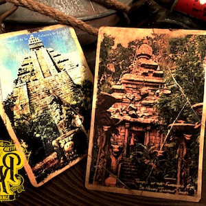 Henry Jones - Indiana - Adventure - Jones - Post Cards -Ephemera - Vintage - Adventureland