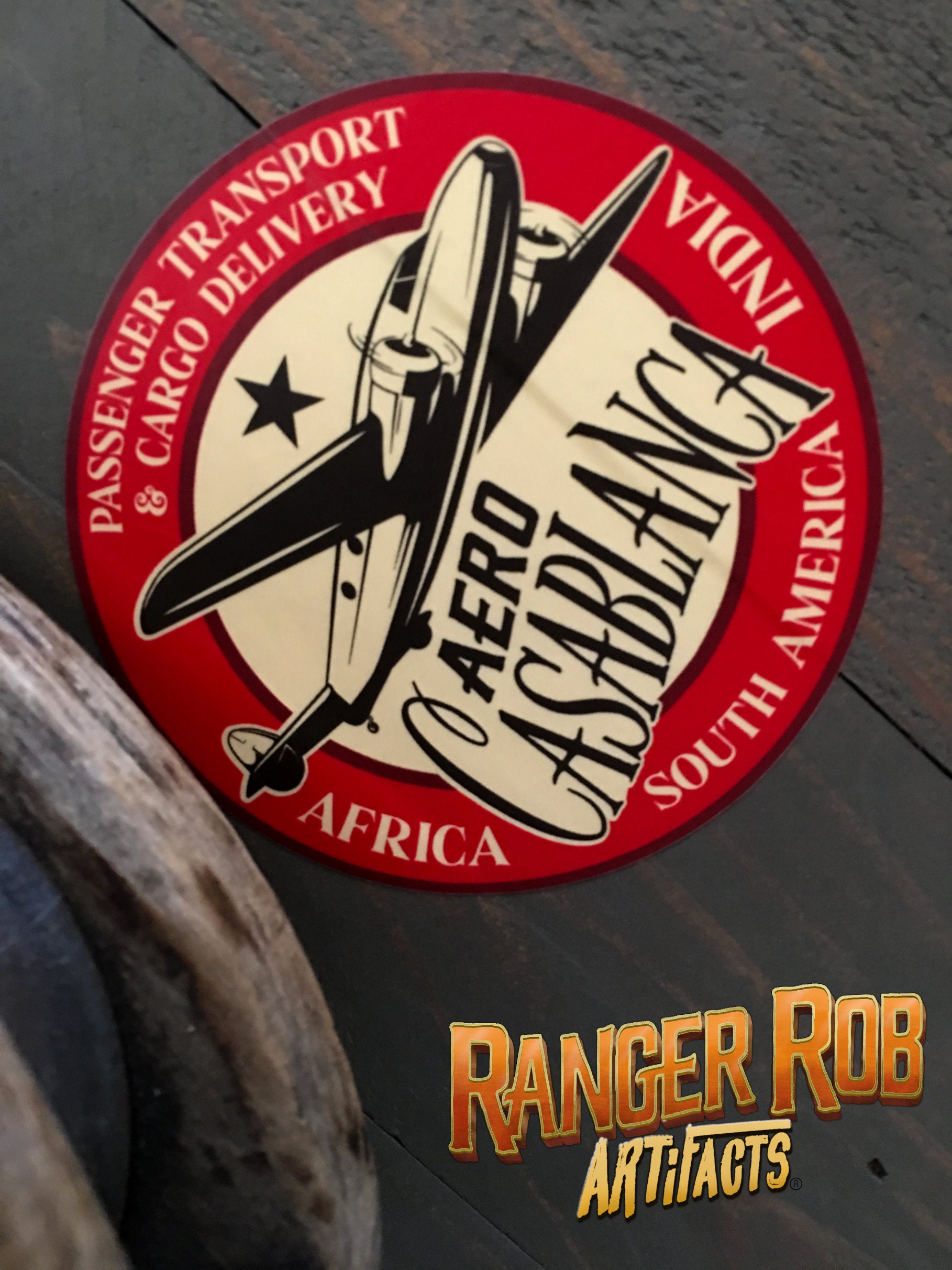 Aero Casablanca Luggage Label Adventureland Cruise Etsy