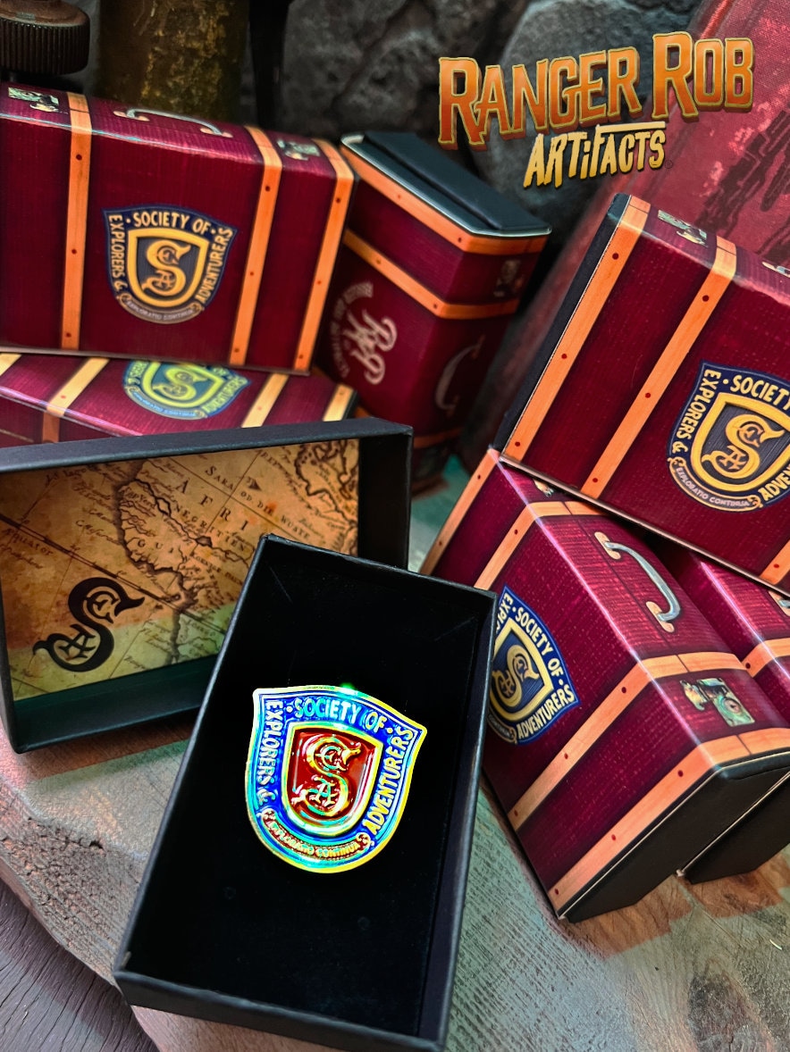 Society Badge - Pin - Club - Explorers - Sea - Adventurers - Tiki ...