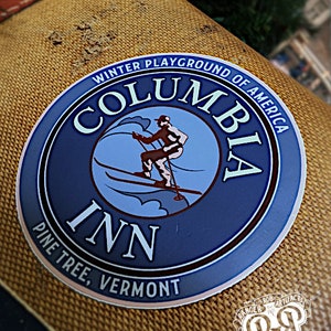 Columbia Inn Luggage Sticker - White Christmas - Classic - Holiday - Bing - Danny - Crosby - Kaye bild 2