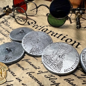 George Washington 1789 Inaugural Button - Metal Historical Replica Collectible - National Treasure -America 250