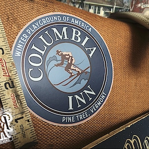 Columbia Inn Luggage Sticker - White Christmas - Classic - Holiday - Bing - Danny - Crosby - Kaye bild 3