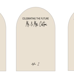 Celebrating the Future Mr. and Mrs. Sign Iron on Sign Bridal Shower ...