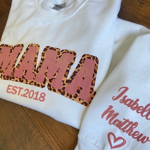 Decalcomania MAMA Puff pronta da stirare - Decalcomania termoadesiva 3D Puff - Decalcomania HTV personalizzata - HTV fai da te pronta da stirare - Nome personalizzato da stirare - 2 colori