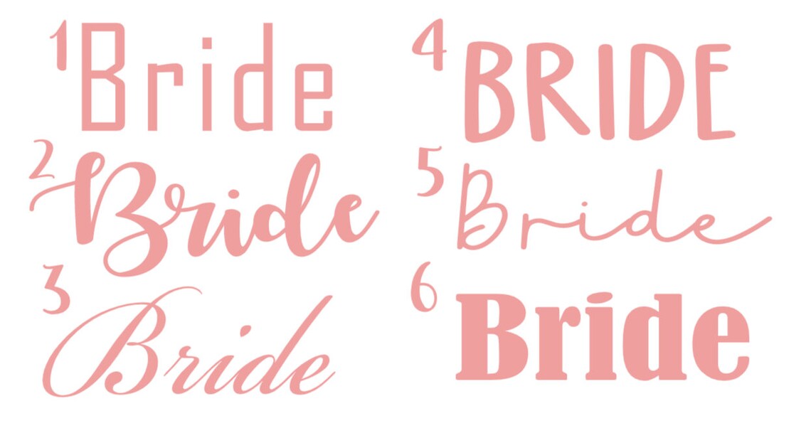 Bride Iron on Transfer Bridesmaid Iron On Wedding Iron on Etsy