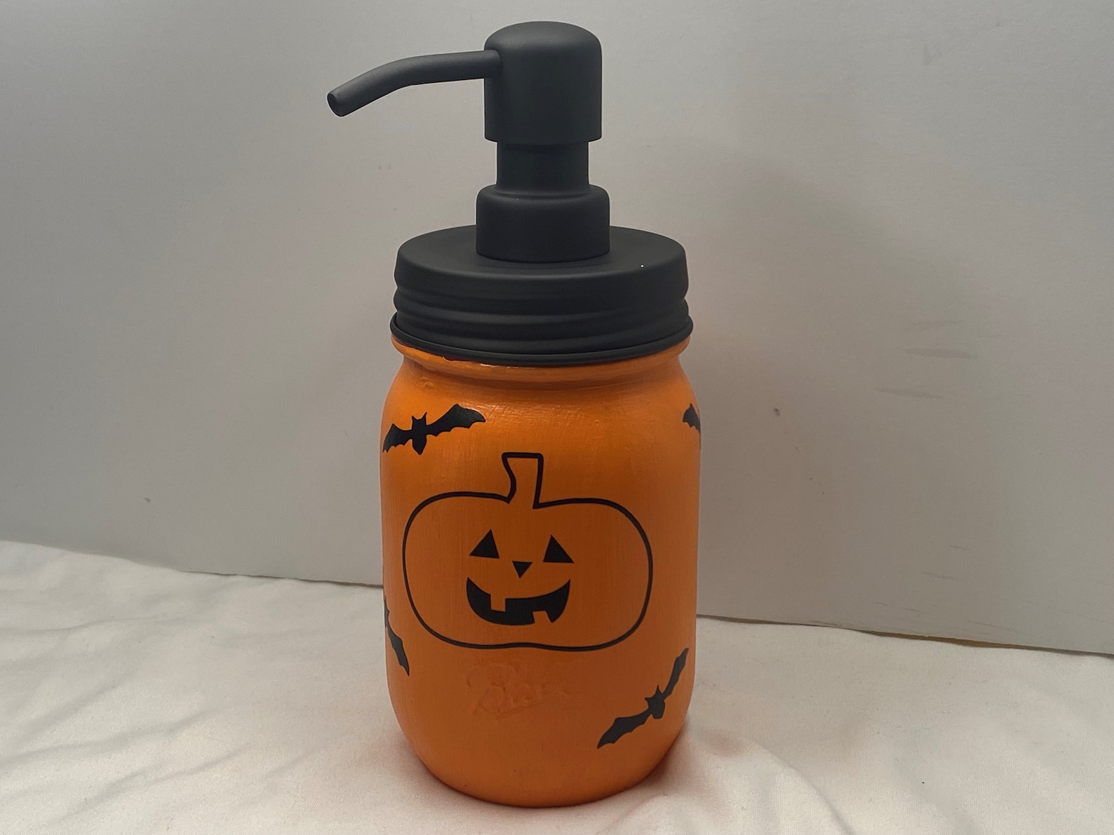Halloween Soap Dispensers Orange Soap Pump Black Ghost Soap Etsy