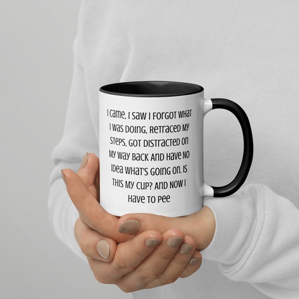 Mug I Came I Saw, Mug à café drôle, cadeaux pour grand-mère, tasse grand-père, cadeaux pour personnes âgées, tasse de retraite, cadeaux pour personnes âgées, tasse sarcastique