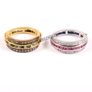 ruby, blue sapphire, tourmaline  Gemstone Eternity Ring Diamonds Natural Statement Band Anniversary Gift for Her Conflict Free